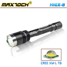 Maxtoch Cree HI6X-8 LED linterna 1000 lúmenes 18650 táctico con montaje